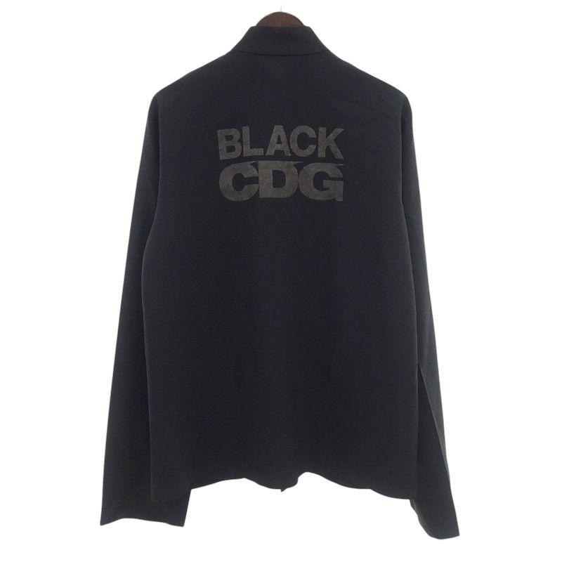 ブラックコムデギャルソン|BLACK COMME des GARCONS CDGロゴ チャイナ カンフーシャツ ジャケット ブラック サイズ メンズXL