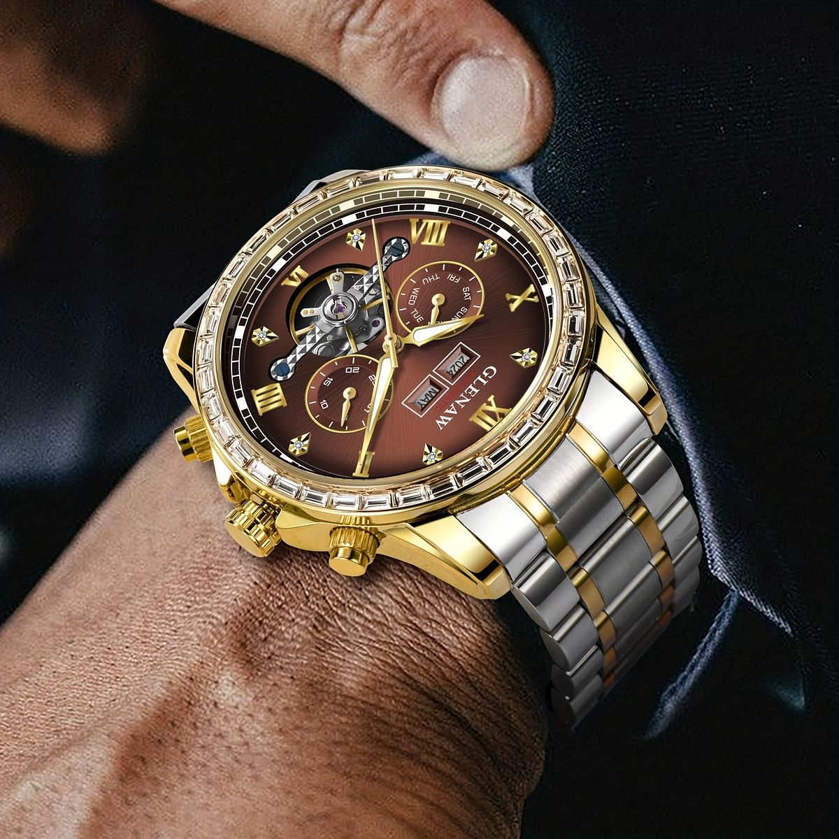 ブルガリ レッタンゴロ RT45S 自動巻き メンズ腕時計 ブルガリ