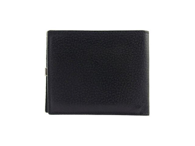 Salvatore Ferragamo 二つ折り財布 黒　新品 フェラガモ 二つ折り財布 財布 メンズ リバイバル ダブル ガンチーニ