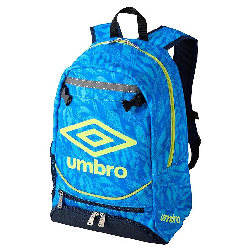[アンブロ] リュックサック 16L 洗える ウォッシャブル 洗濯機可 キッズデザイン賞 はっ水 再帰反射 子供 ジュニア キッズ サッカー ネームラベル ボールネット付き BL(25年モデル/ウォッシャ