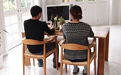 サンフラワーラタン ダイニングチェア チーク 幅59cm 100周年記念