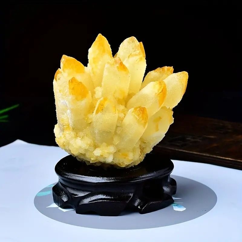 シトリンクラスターパワーストーン 原石 置物