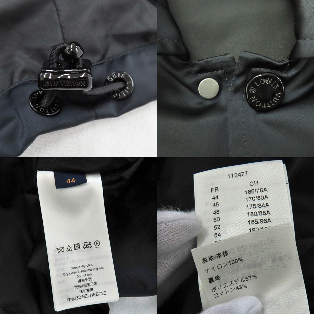 名古屋】ルイヴィトン コーチジャケット LV Birds バード 44 ブラック