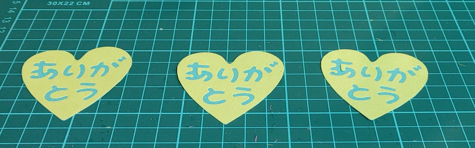 アルバム飾り　ありがとう　ハート　オーダー受付中(^ー^) アルバム飾り ありがとうハート オーダー受付中(^^)