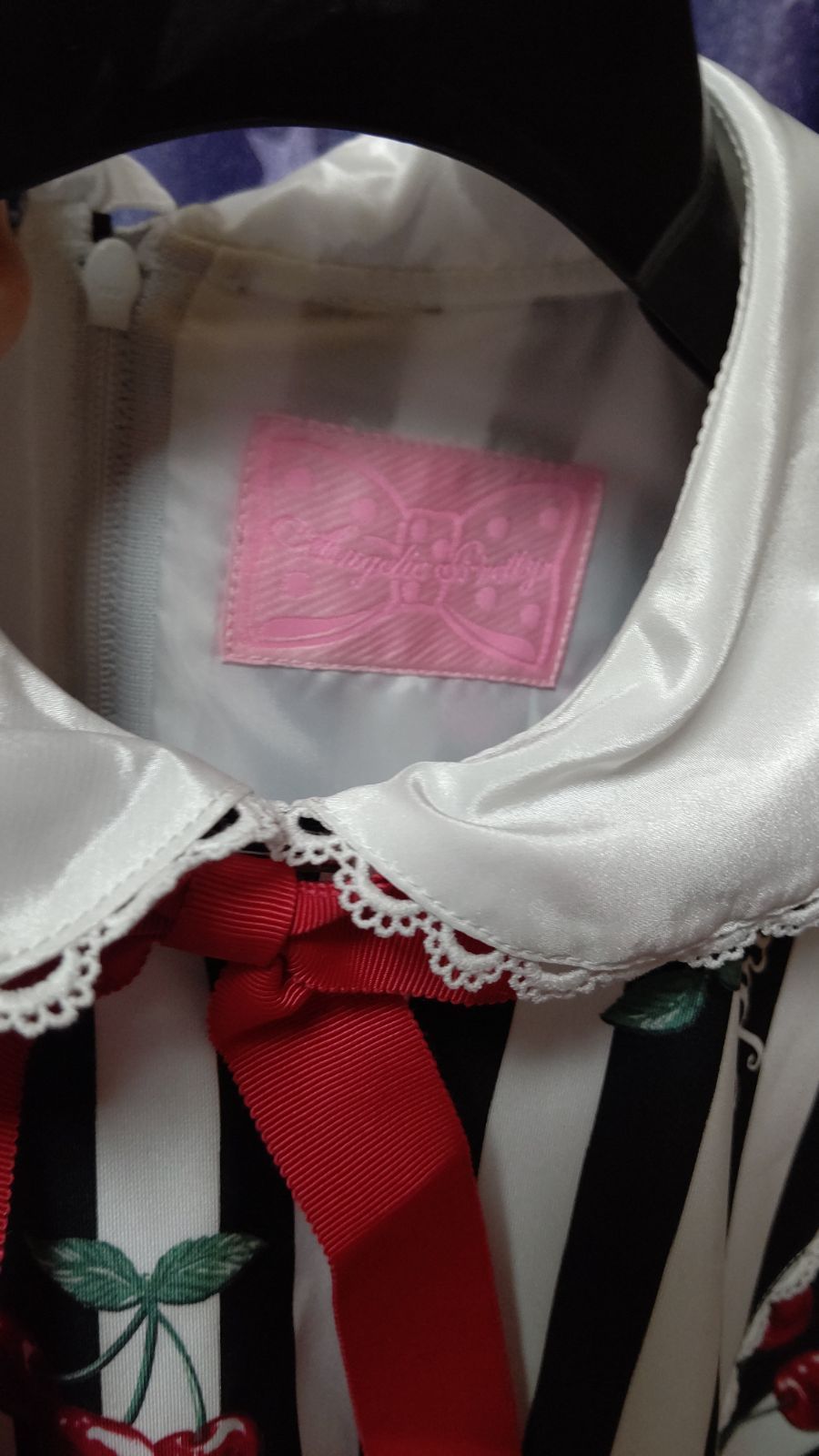 angelic pretty cherry stamp ワンピース - メルカリ