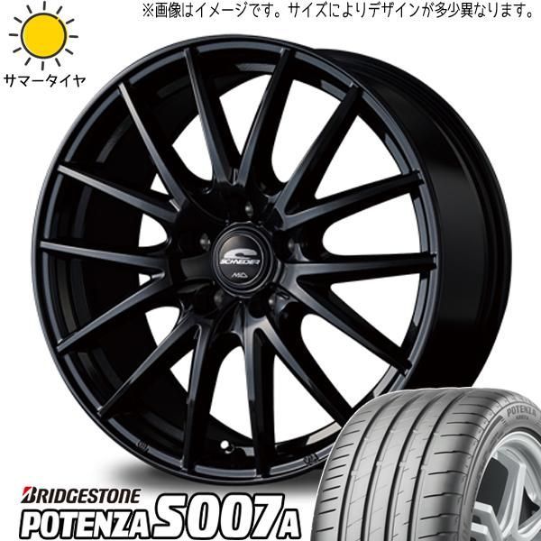 プリウス カローラスポーツ 205/55R16 ホイールセット | ブリヂストン ポテンザ S007A u0026 SQ27 16インチ 5穴100 