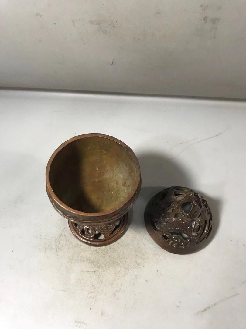 銅 細工 香炉 茶道香炉 装飾工 芸品 置物 銅細工 狼 装飾 置物 香挿 工芸品 香炉 装飾品 美術品 - メルカリ