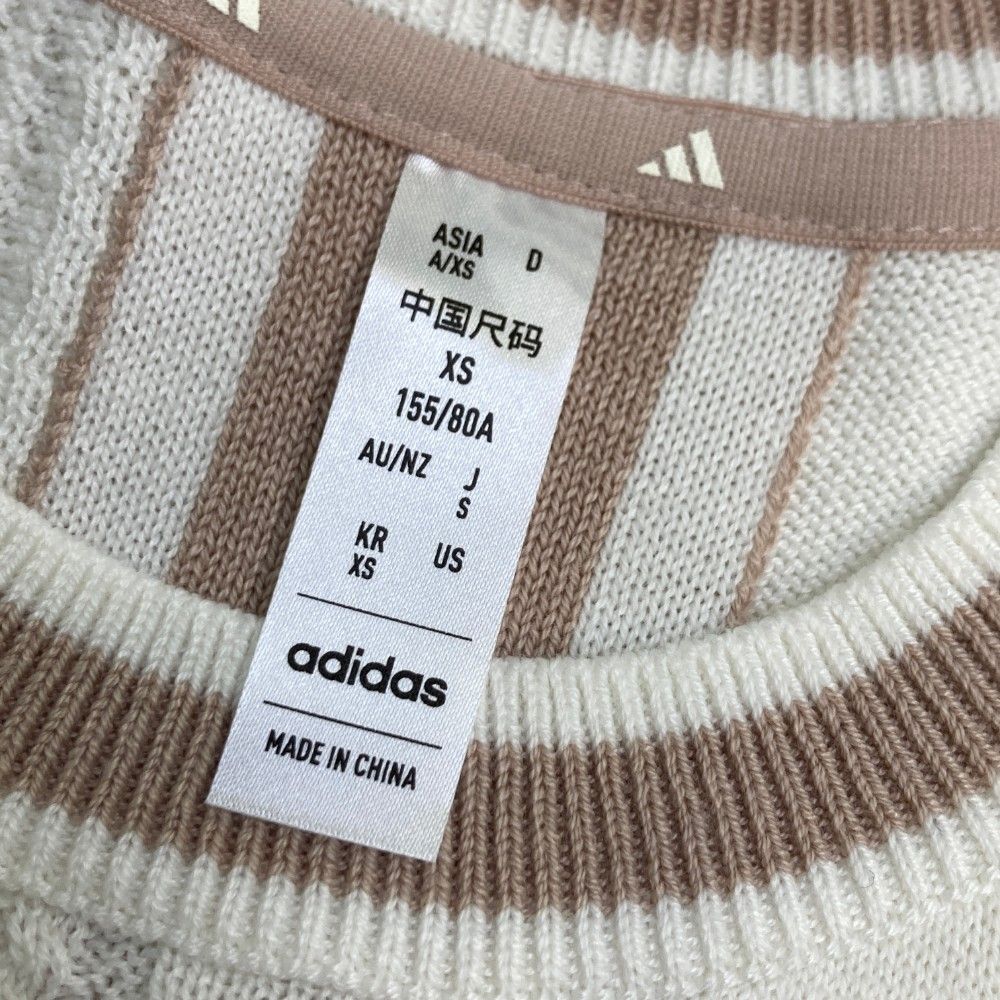 サイズ：S ADIDAS GOLF アディダスゴルフ 2024年 ニット セーター  ホワイト系 [240101436099] ゴルフウェア レディース ストスト サイズ：S ADIDAS GOLF アディダスゴルフ 2024年 ニット