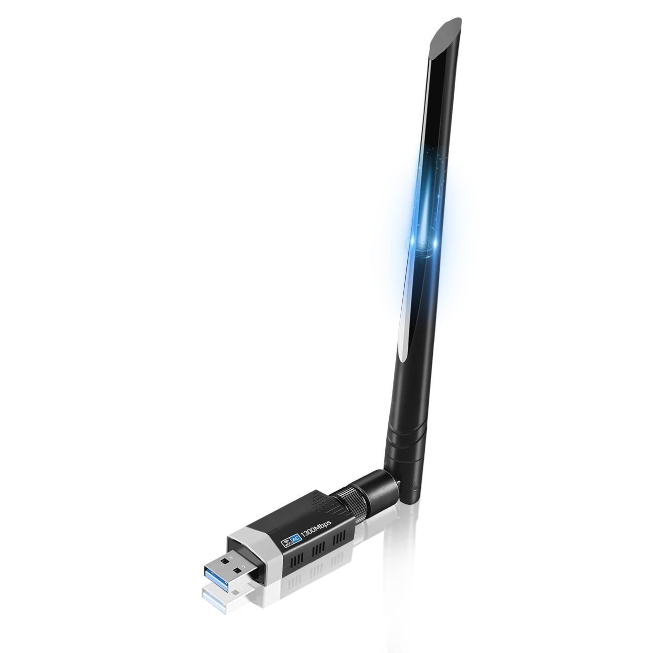 【在庫処分】Sungale 1300Mbps 無線lanアダプタ 子機 USB3.0 WIFIアダプター 5dBi 高速通信 デュアルバンド 無線LAN 2.4Ghz/5Ghz 802.11AC Windows11/10 / 8.1/8/7/ WiFi XP/