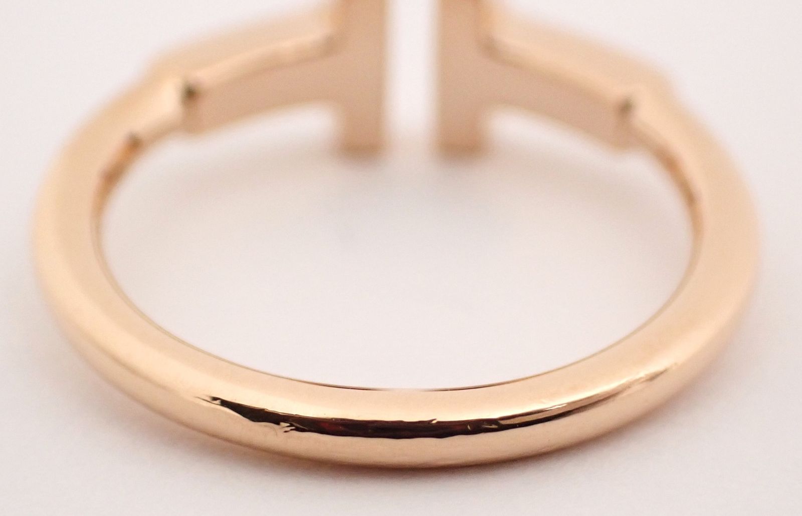 新品仕上げ済 TIFFANY&Co.(ティファニー) Tワイヤーリング K18PG