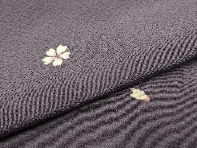 平和屋着物○上質な小紋 舞桜文 正絹 逸品 CAAP7114hy 平和屋着物
