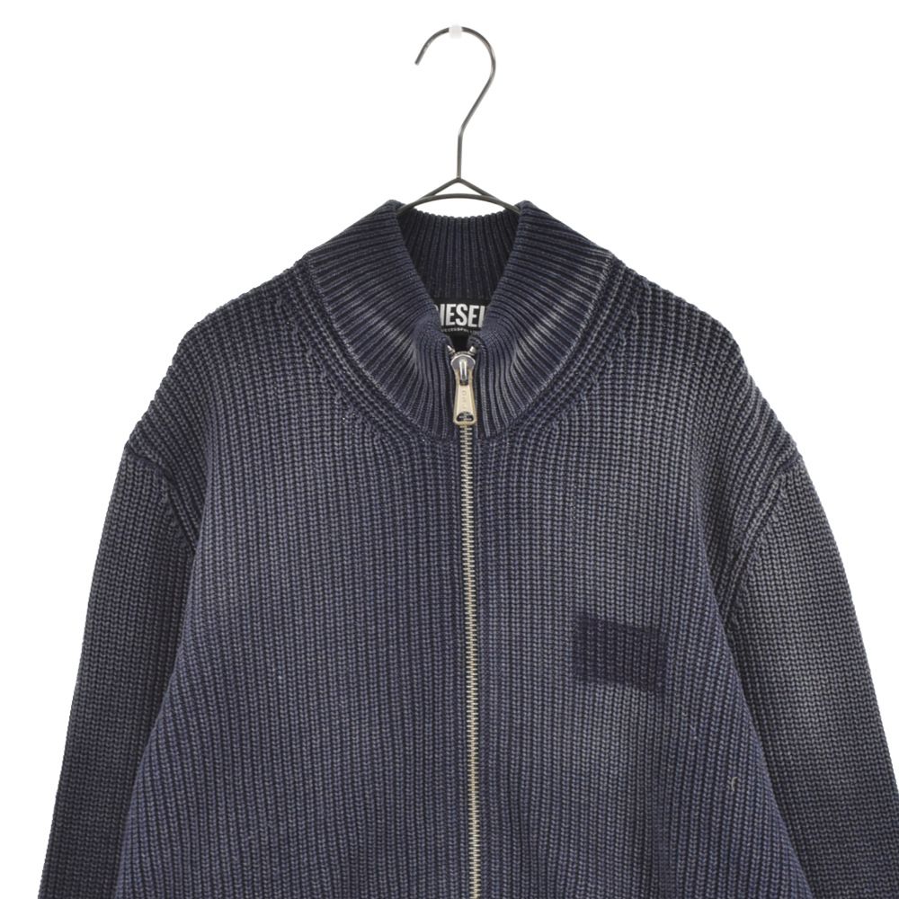 DIESEL (ディーゼル) K-Kentucky Zip ダメージ加工 ドライバーズニット DIESEL (ディーゼル) K-Kentucky Zip ダメージ加工 ドライバーズニット