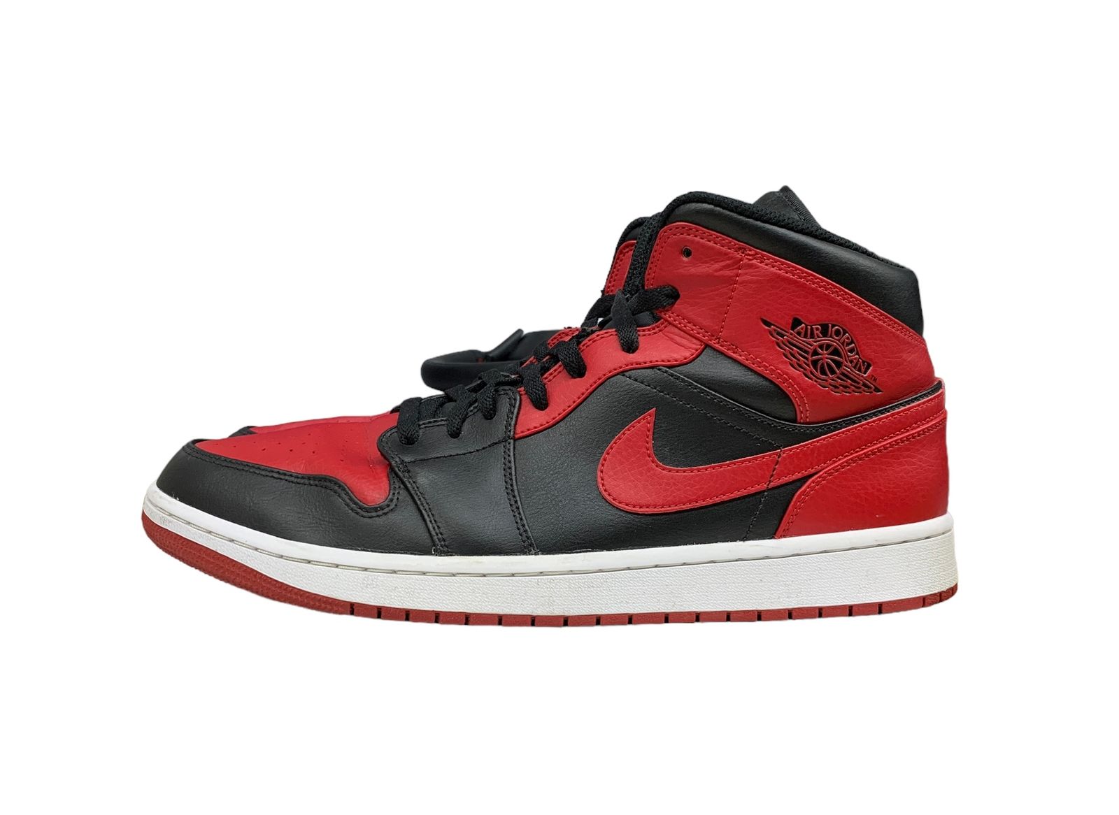 NIKE (ナイキ) AIR JORDAN 1エアジョーダン 1MID BRED レッドブラック