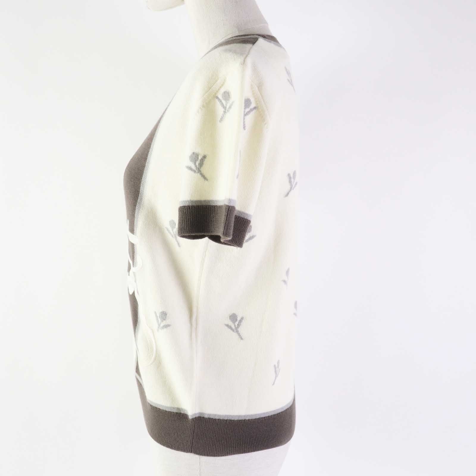 PATOU 半袖セーター ホワイト XS（SS PATOU 半袖セーター ホワイト XS（SS PATOU 半袖セーター ホワイト XS