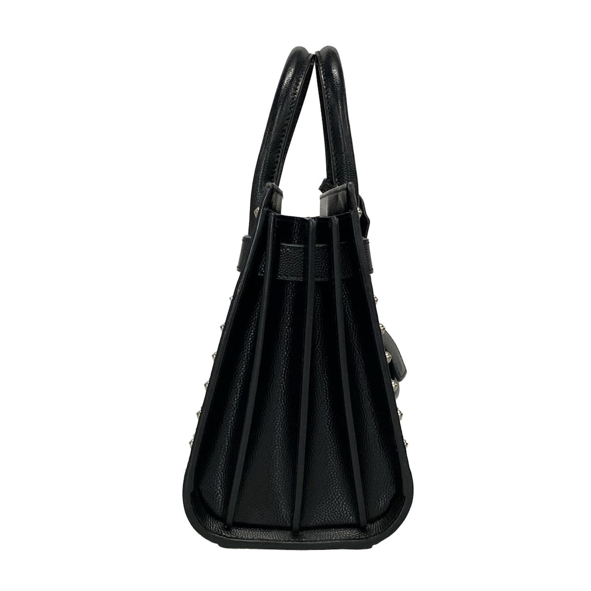 SAINT LAURENT ブラックレザー ハンドバッグ 国内発】サンローラン TOY レザー ハンドバッグ (Saint Laurent