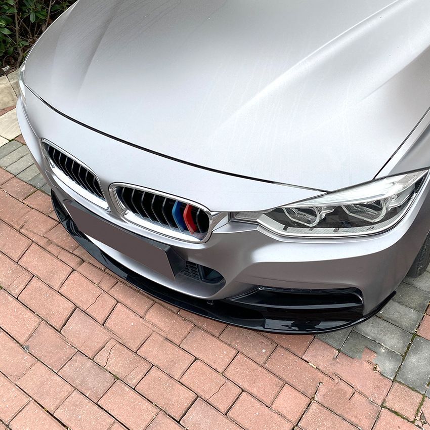 BMW 3シリーズ F30 F31 Mスポーツ 2013-2019 フロントリップ コーナースポイラー PP製 ピアノブラック