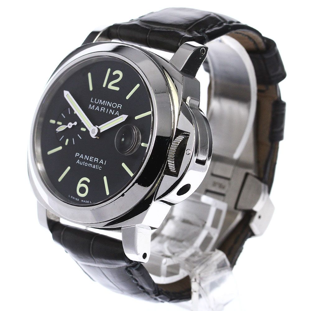 軽い擦り傷小さい打痕ベゼルパネライ PANERAI PAM00049 ルミノール マリーナ デイト スモールセコンド 自動巻き メンズ _792315  | svmar.com.br