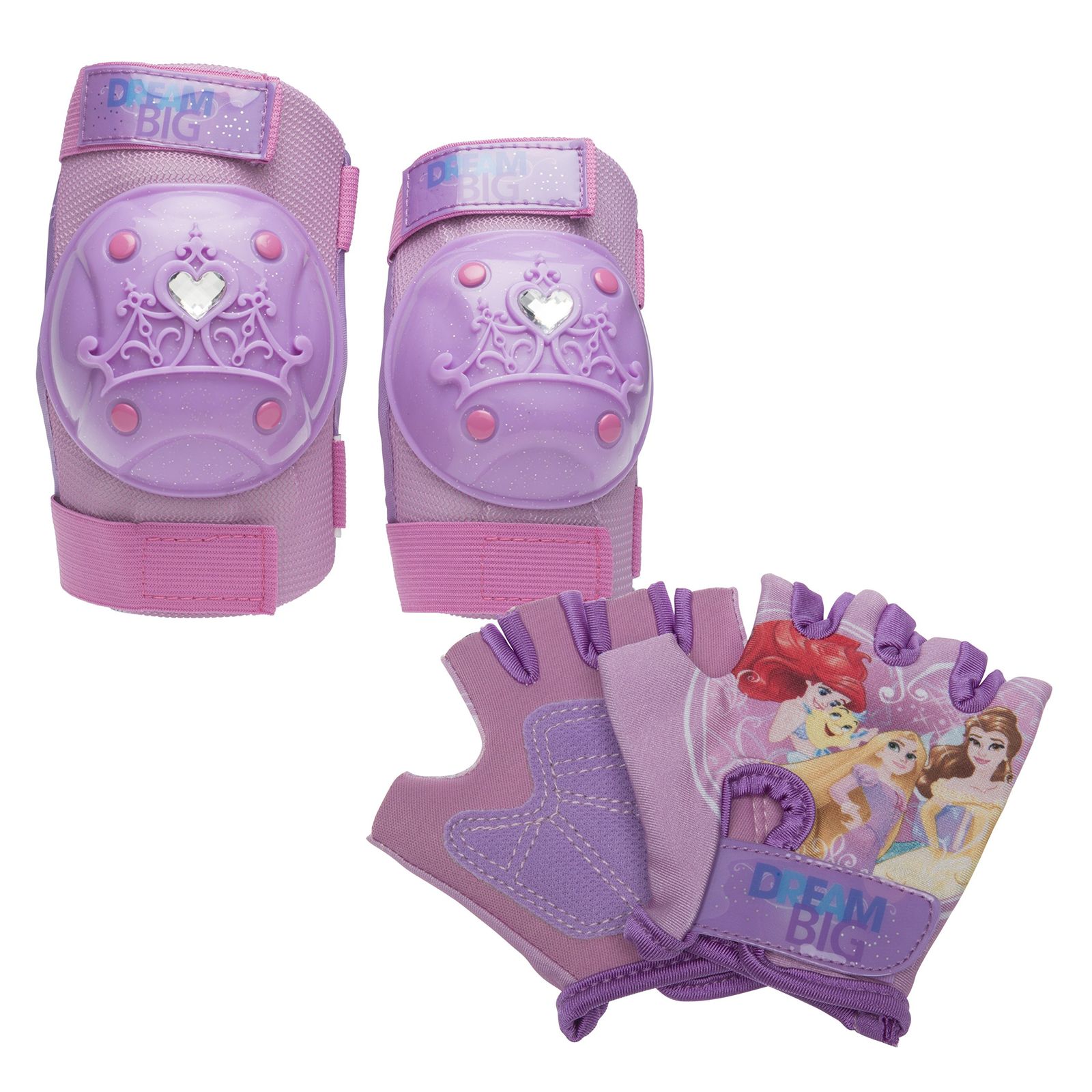 プロテクター プリンセス ベビーピンク Bell Disney Princess Pad u0026 Glove Set 