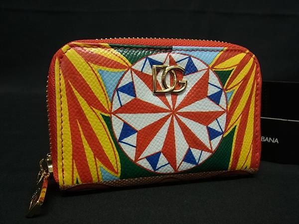 ♥ DOLCE＆GABBANA ドルチェ-ガッバーナ PVC 総柄 コインケース コインパース 小銭入れ マルチカラー FR4267