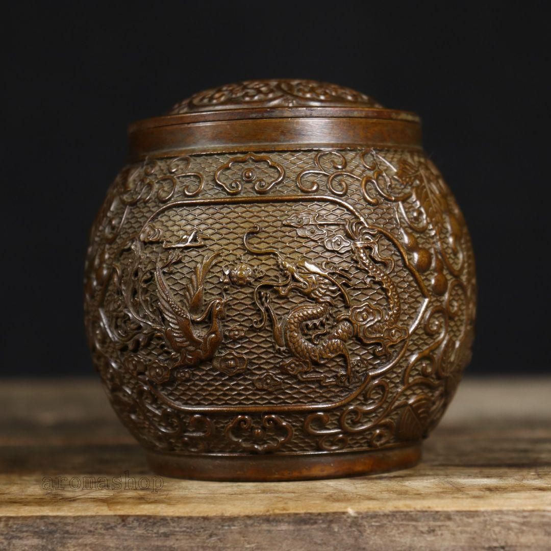 銅 細工 龍鳳茶壺 茶道具 香道具 装飾品 工芸品 置物 銅 細工 龍鳳茶壺 茶道具 香道具 装飾品 工芸品 置物 - メルカリ