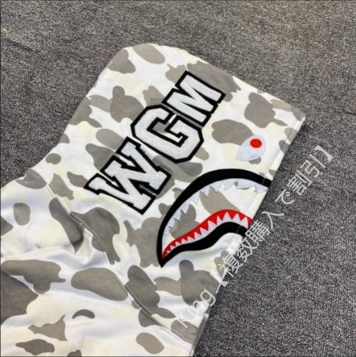 【大人気】A BATHING APE アベイシングエイプ 長袖 Sharkシャークパーカー 新品 男女兼用