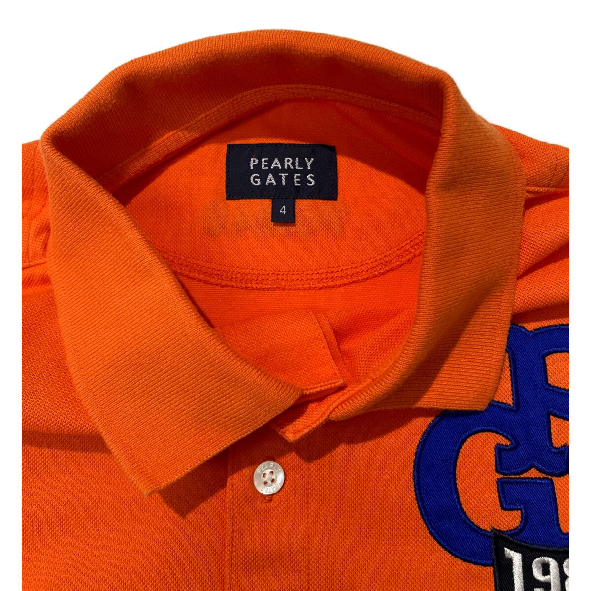 PEARLY GATES パーリーゲイツ ポロシャツ ストライプ オレンジ 4