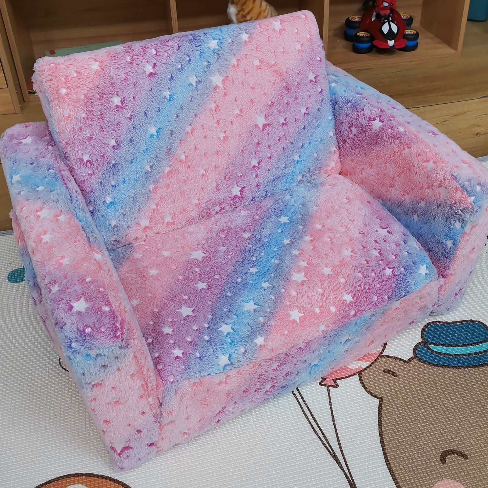 折りたたみ ソファ 子供用 キッズ 発光 オーロラ 子供部屋 リビング