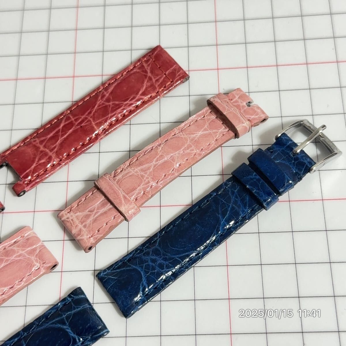 未使用 まとめ MORELLATO モレラート クロコダイル ワニ革 シャイニー  