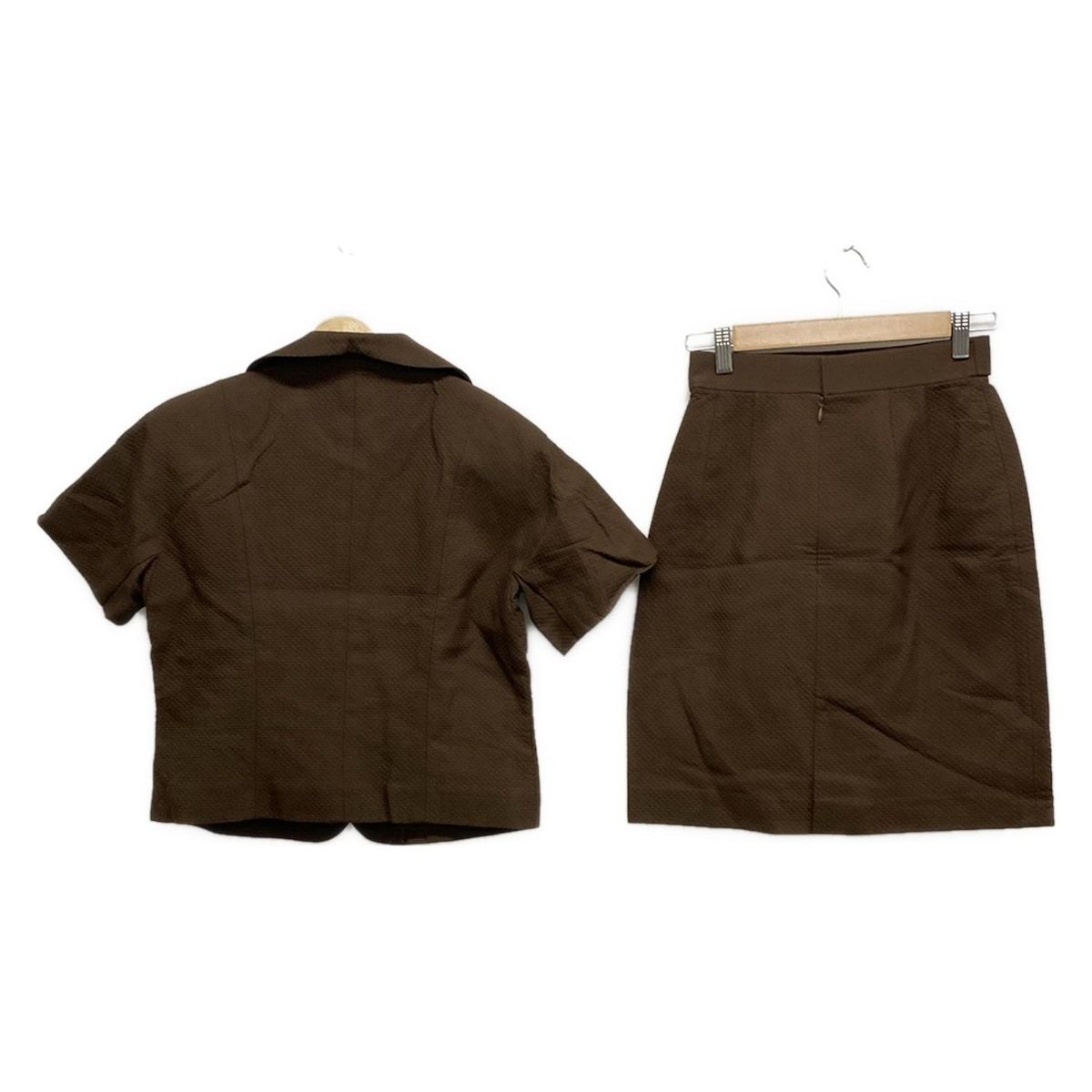 BALENCIAGA バレンシアガ スカートスーツ レディース - ダークブラウン 肩パッド|La Mode