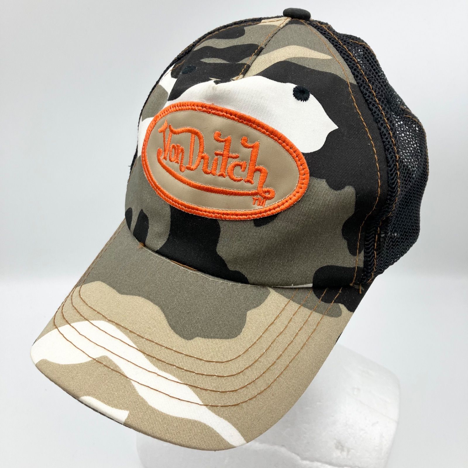 Von Dutch ボンダッチ メッシュ ロゴ キャップ 迷彩 帽子