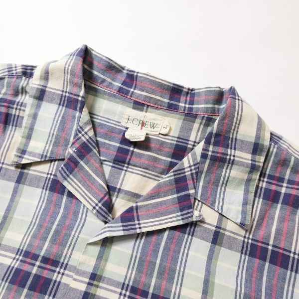 【海外輸入】 Jクルー J.CREW 90's チェック シャツ コットン オープンカラー トップス