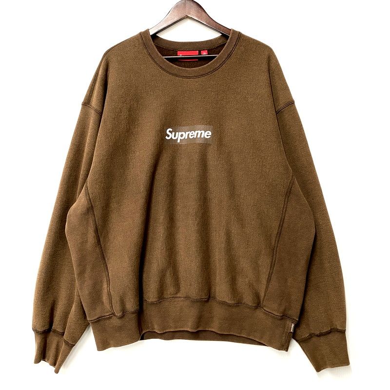 中古品】Supreme シュプリーム WASHED BOX LOGO CREWNECK