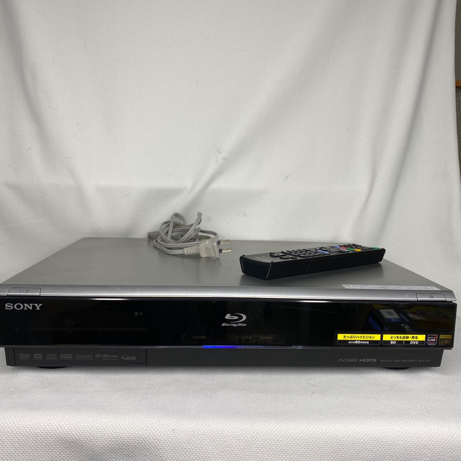 SONY 250GB 1チューナー ブルーレイレコーダー BDZ-T50(中古品)