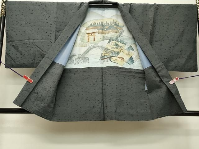 平和屋着物○男性 紬 アンサンブル 灰色 正絹 逸品 DAAS2464tw - メルカリ