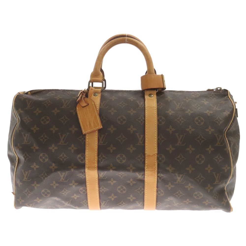 LOUIS VUITTON (ルイヴィトン) キーポル45 モノグラムキャンバス ボストンバッグ 旅行カバン ブラウン M41428