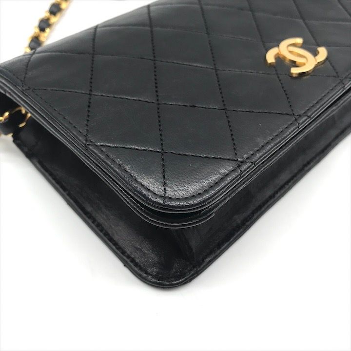 美品 CHANEL シャネル ココマーク ミニマトラッセ レザー プッシュ