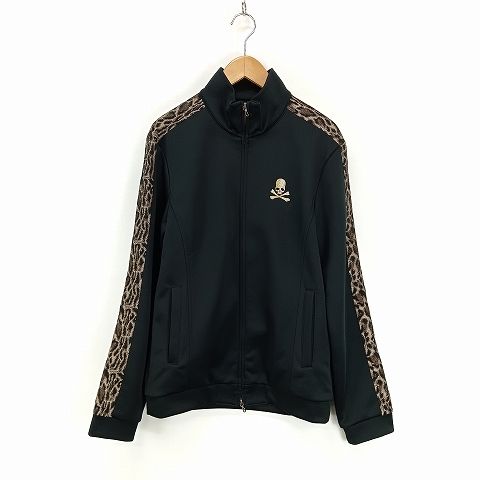 ロエン Roen バックスカル ヒョウ柄 ジャージ トラックジャケット 48 