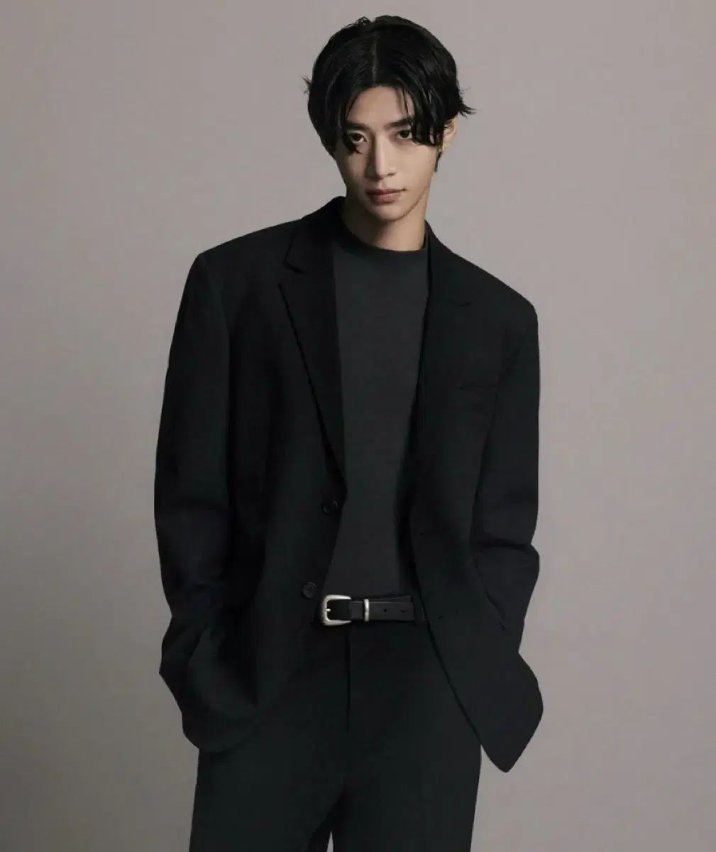 ムシンサスタンダード リラックスド ベーシック ブレーザー ブラック