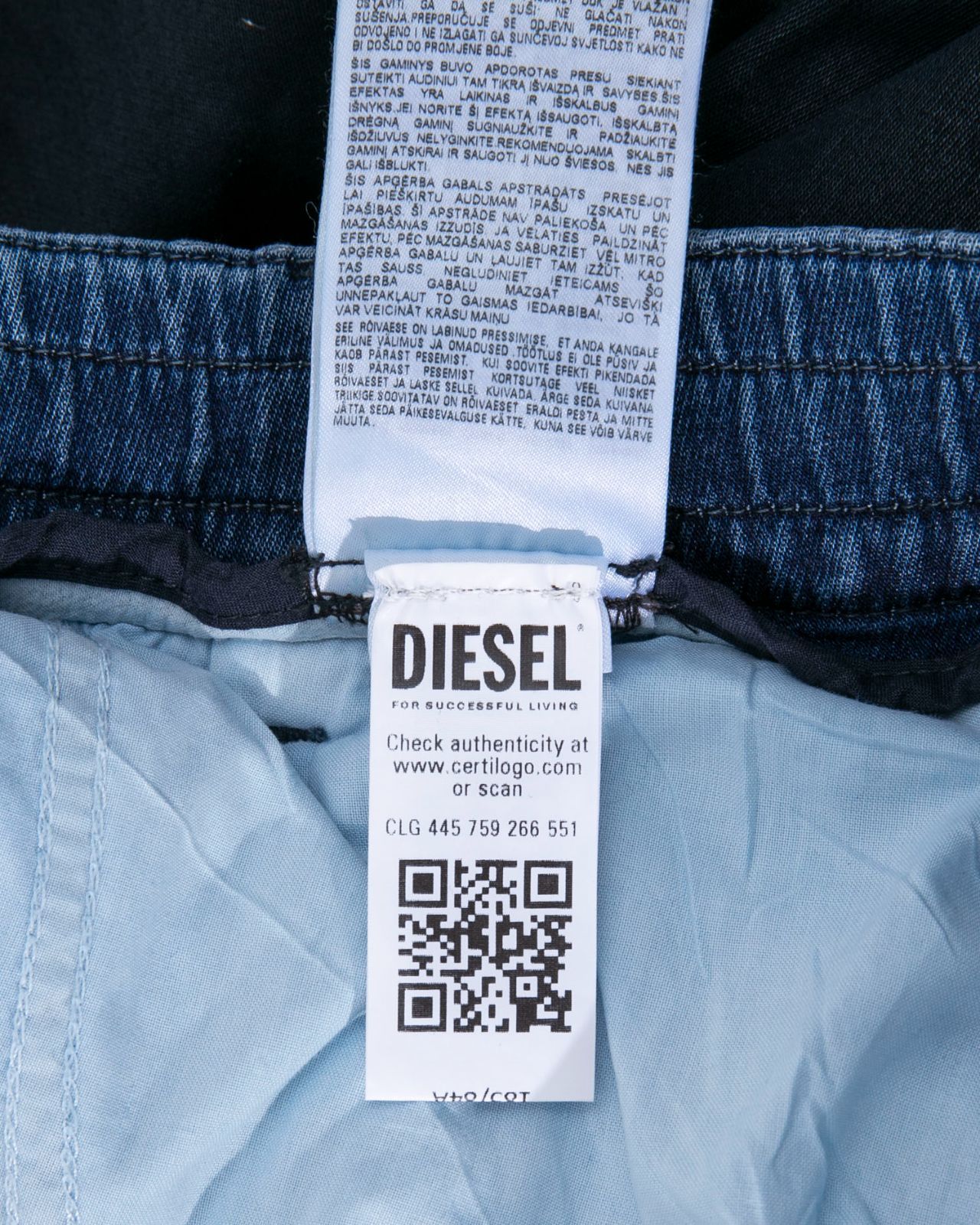 DIESEL　ディーゼル　ウレタン加工ウレタンカーゴデニムパンツ　D-KROOLEY-CARGO JOGGD-MULTY-SP-NE A03109 DIESEL D-KROOLEY JOGG
