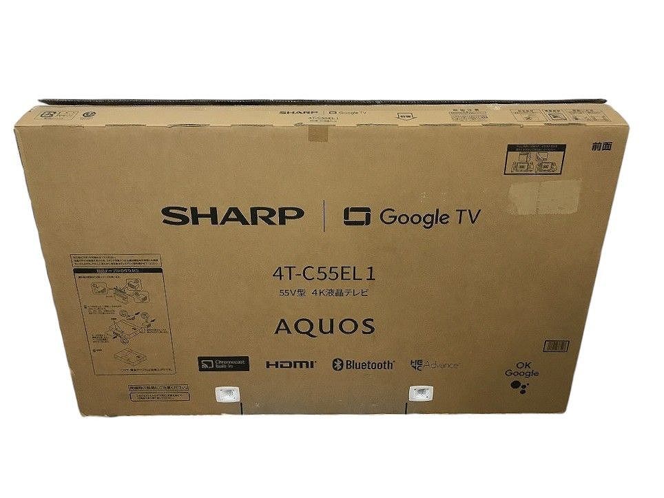 ☆未使用☆ SHARP シャープ AQUOS 4K EL1ライン 液晶テレビ 4T-C55EL1 2024年製 55インチ HCK584566相 -  メルカリ