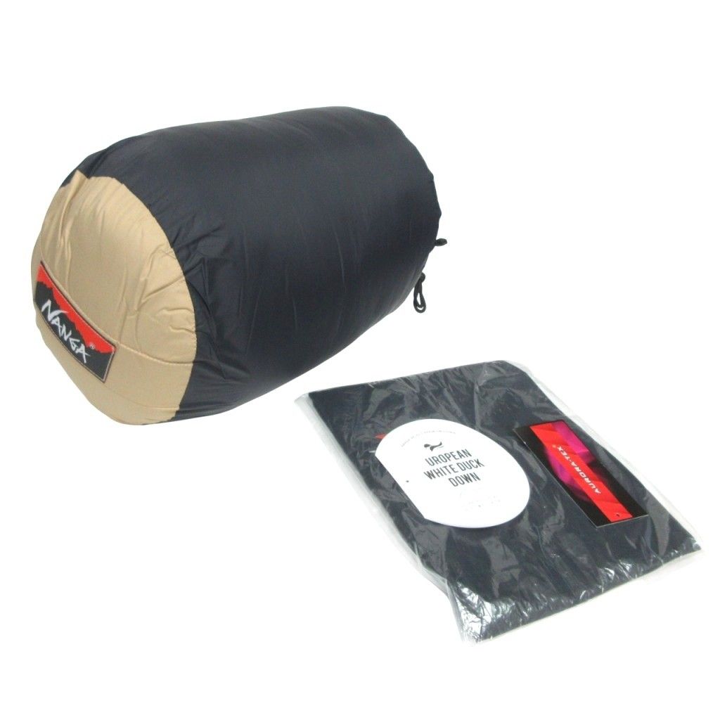 ナンガ NANGA × 3ten 別注 オリジナルシュラフ 600DX ショート 超撥水 オーロラテックス ダウン マミー型 アウトドア 寝具 キャンプ 1人用 ベージュ