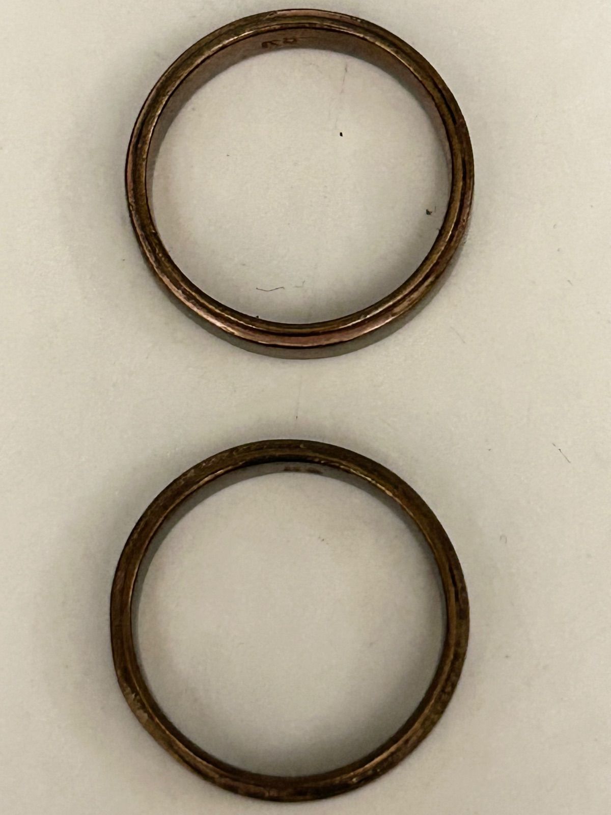 在庫2000年代初期K5刻印GOLDプレーンモデルRING黄金サイズ18号