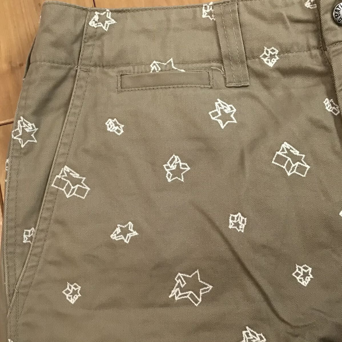 ☆蓄光☆ BAPE STA 刺繍 パンツ Sサイズ a bathing ape BAPESTA pants