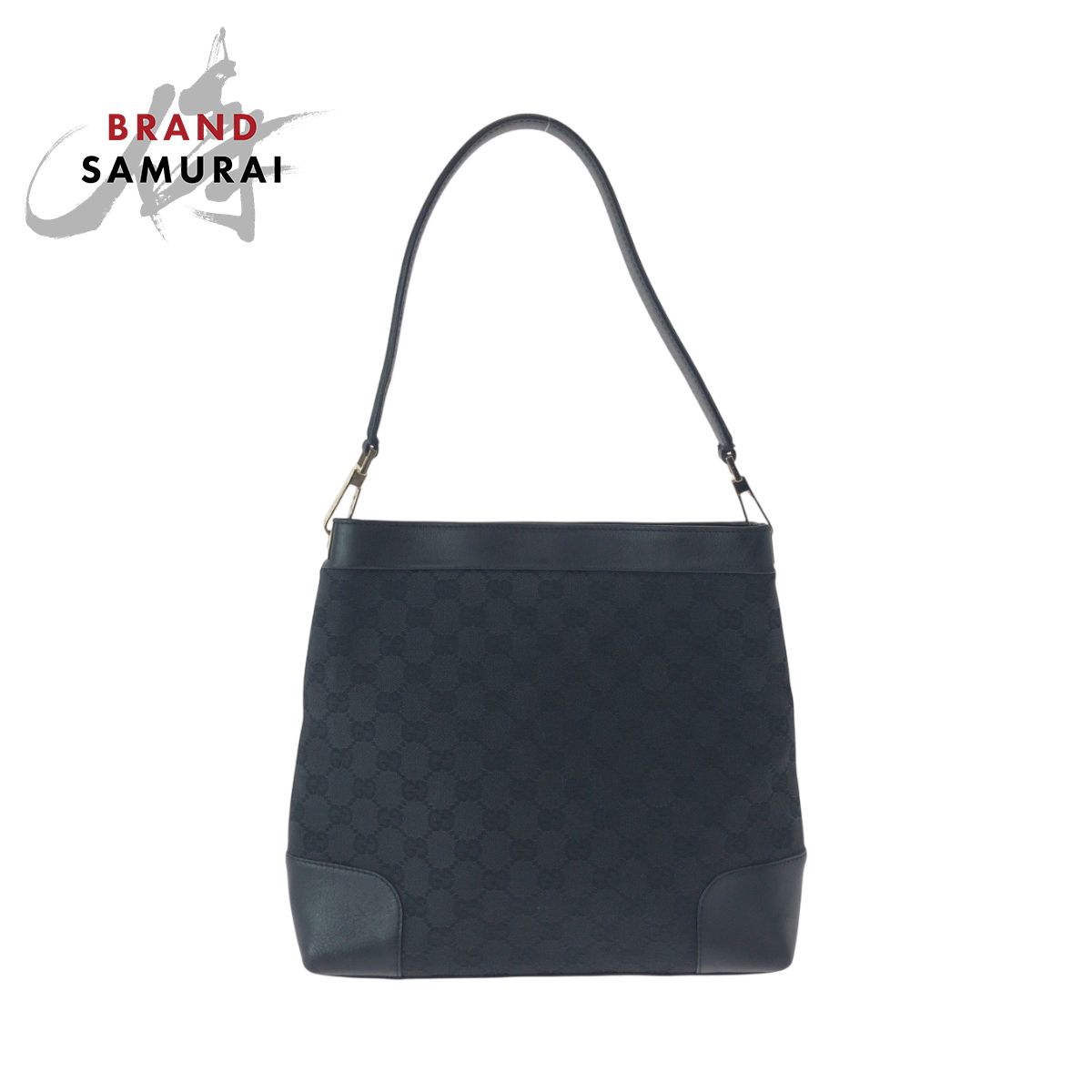 美品 GUCCI グッチ ブラック 黒 ゴールド金具 GGキャンバス 33900 ワン 