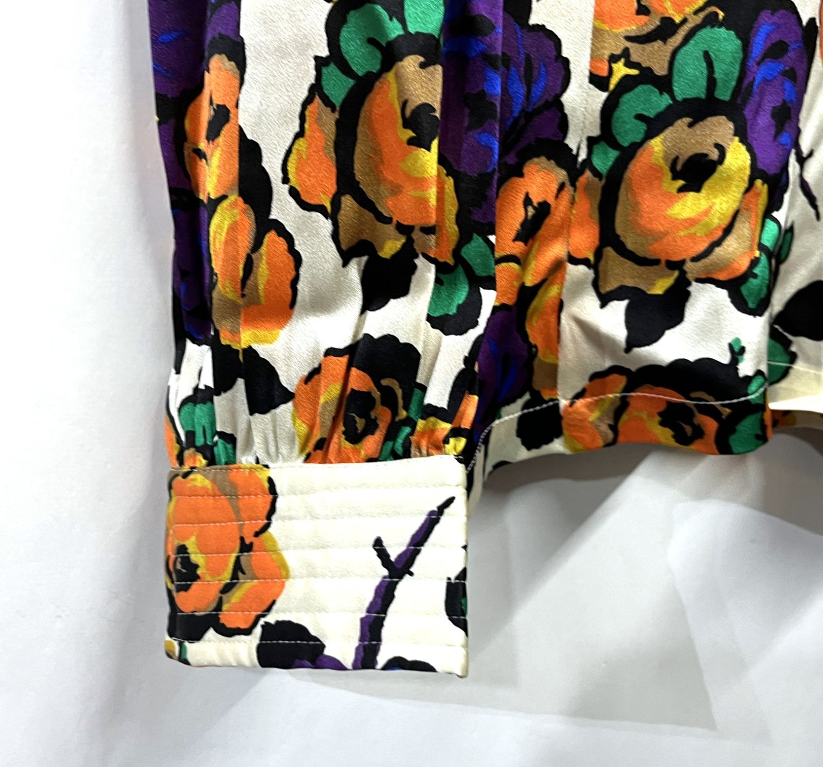 DRIES VAN NOTEN シルク フラワーゴブラン織り風 ボレロ ブラウス org.jpg