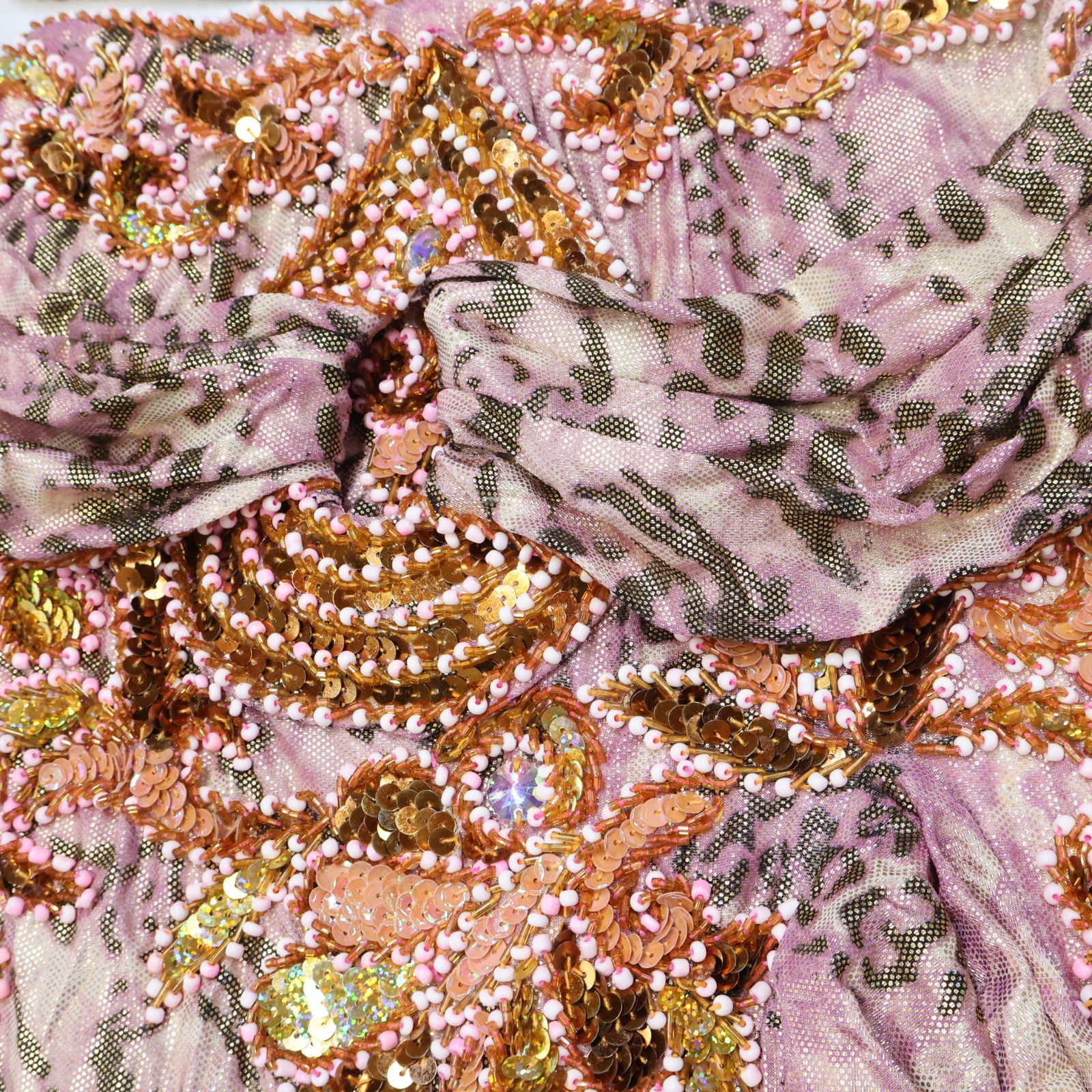 エジプト製 ベリーダンス用オリエンタル衣装】薄ピンク Queen