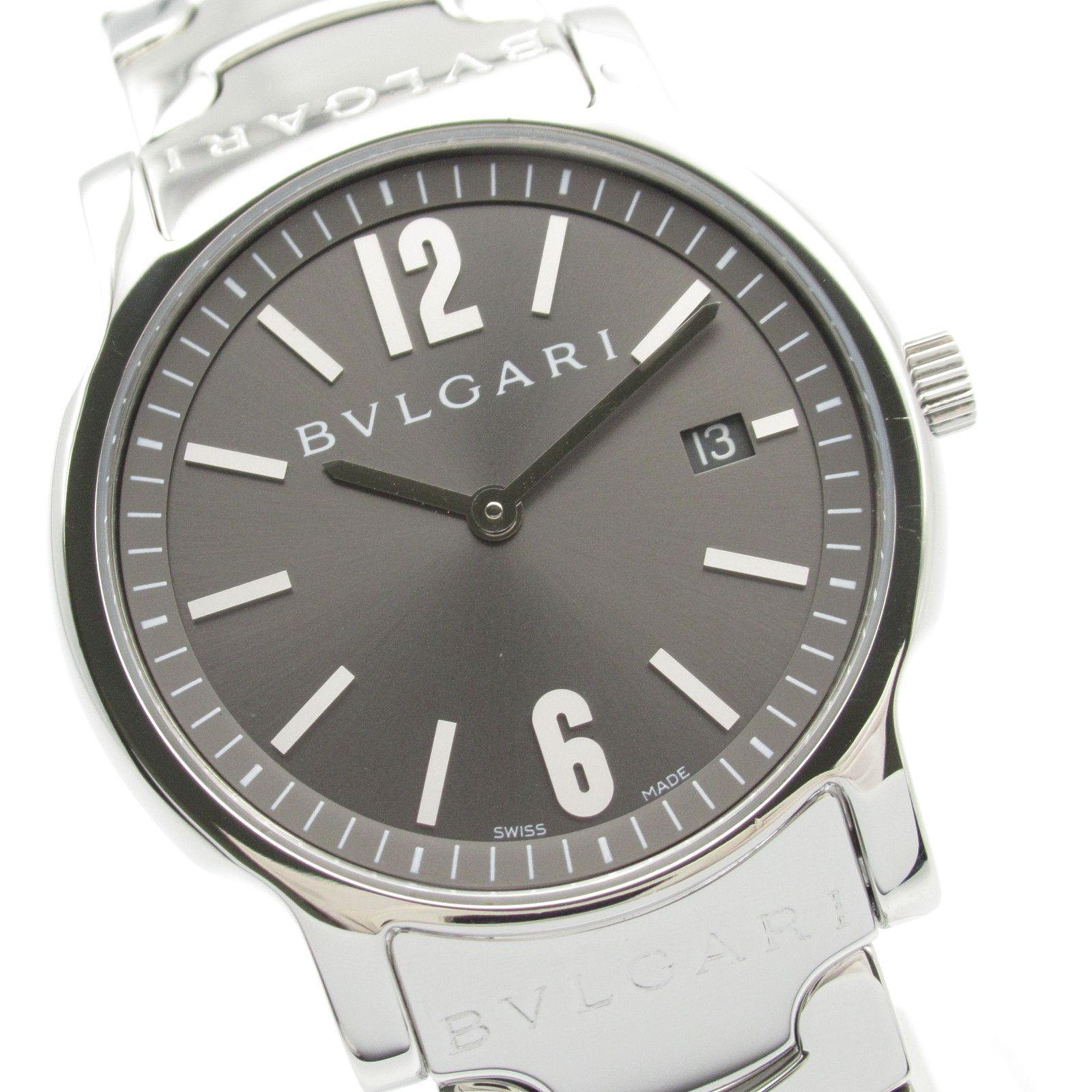 ブルガリ BVLGARI 腕時計 ソロテンポ ST35S グレー ステンレス