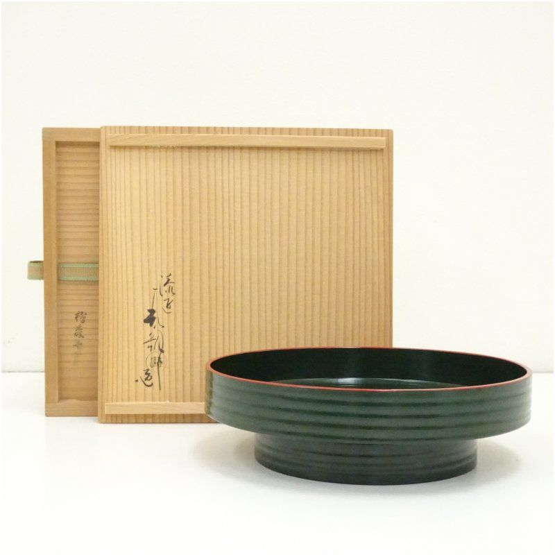 鈴木表朔造 一閑塗 独楽形菓子器 共箱 茶器 おしゃれ かわいい 和菓子 アンティーク レトロ お茶 骨董 収納 来客 茶道 茶道具 ksk 1月 冬