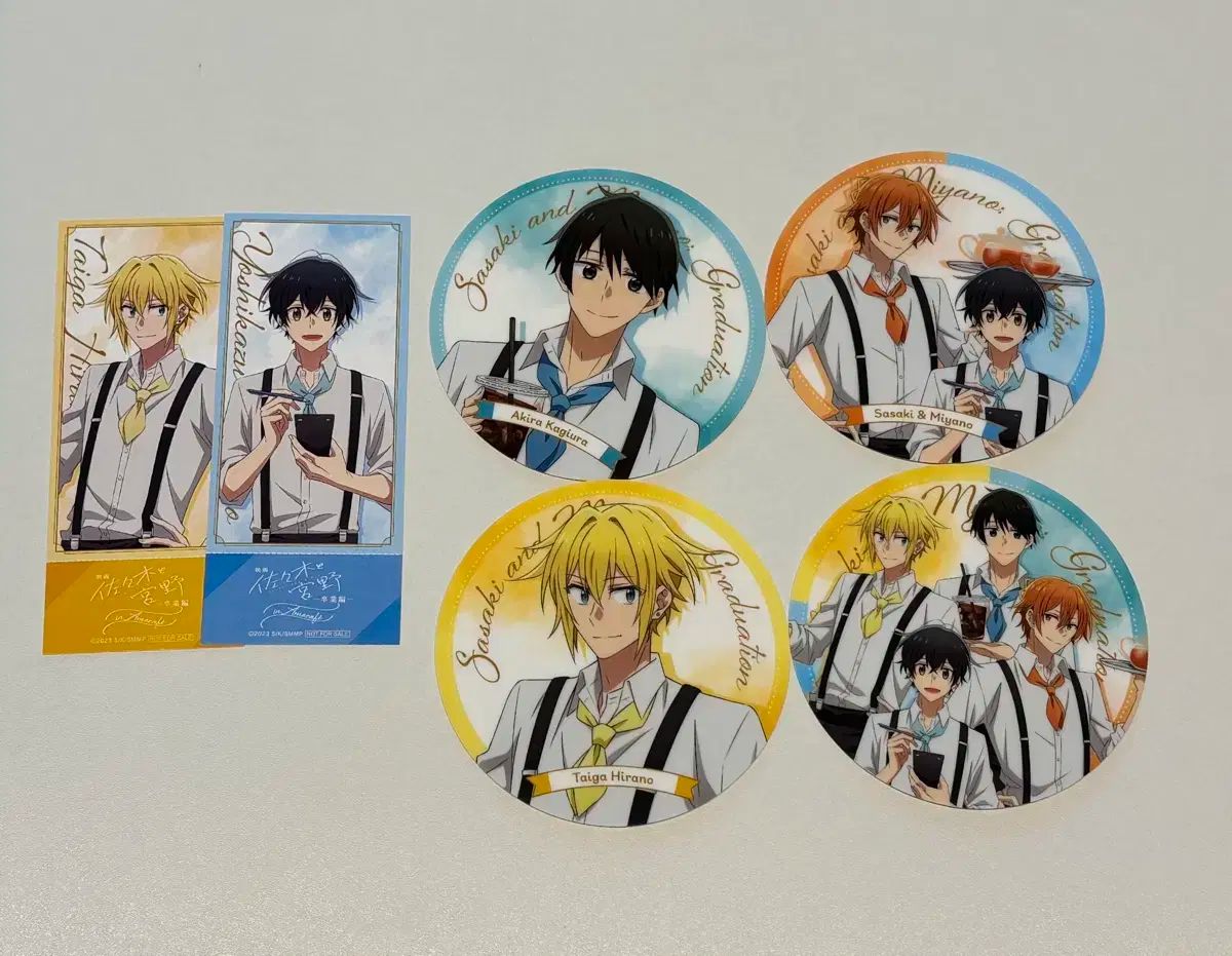 【雷市場（ポンジャン）商品韓国直送】 佐々木と 宮野 コラボカフェ アクリルコースター ブックマーカー まとめ売り