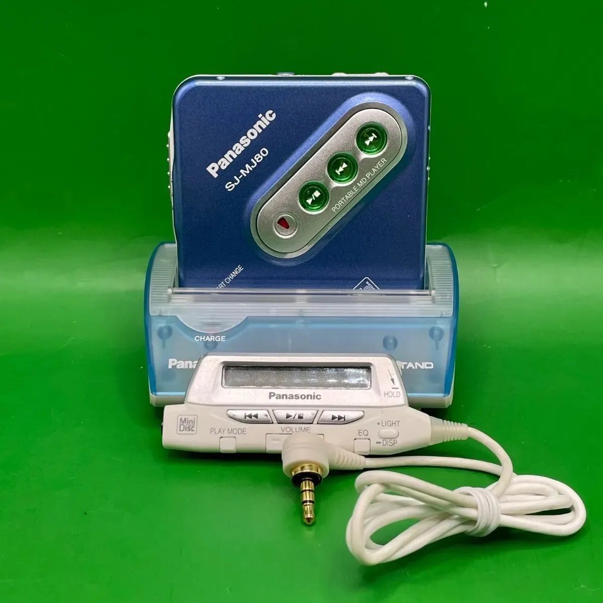 Panasonic SJ-MJ80 MDプレーヤー ほぼ未使用 0346 ジャンク品】Panasonic ポータブルMDプレーヤー『SJ-MJ80』付属